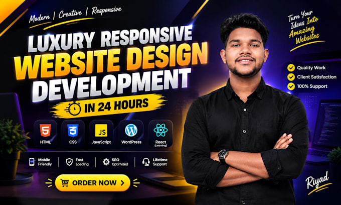 build a luxury website design and develop a premium website