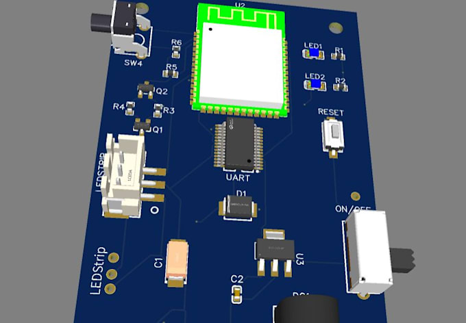 design a custom esp32 s3 iot pcb in kicad with gerber files