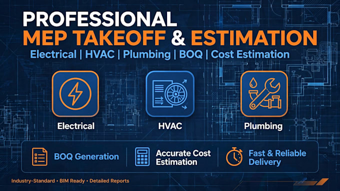 provide accurate mep quantity takeoff