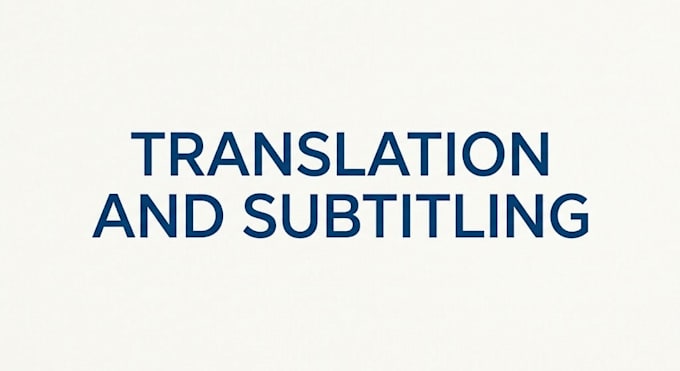 do translating and subtitling