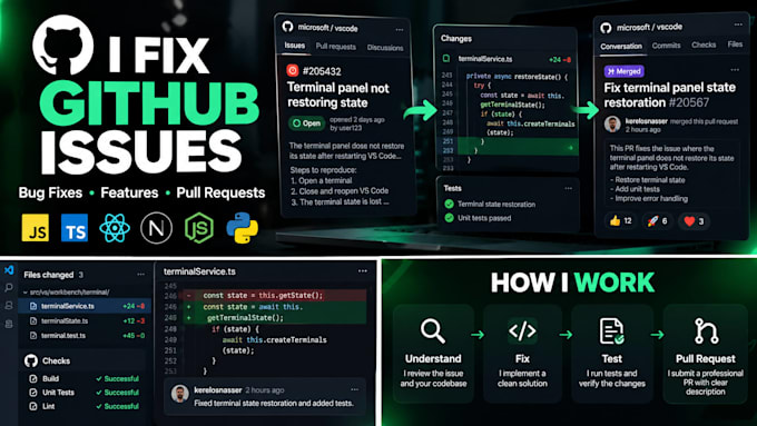fix bugs and build features