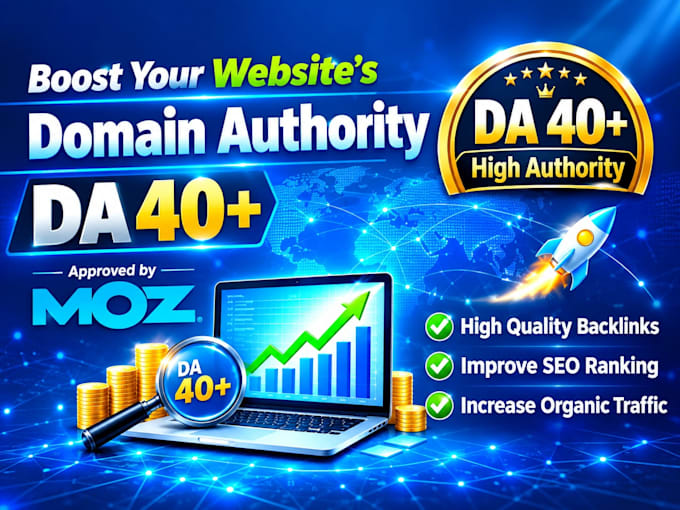 increase domain authority da 40 plus