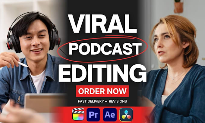 do professional podcast video editing or reels editing