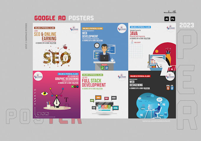 create flyers posters and product labels