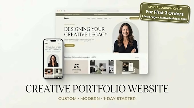 build a custom creative portfolio website