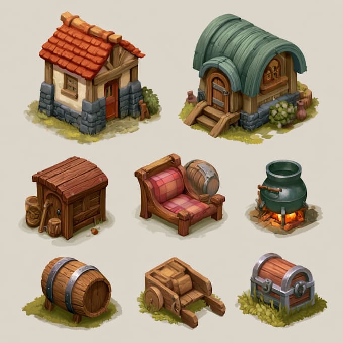 create 2d game environment concept art and illustration