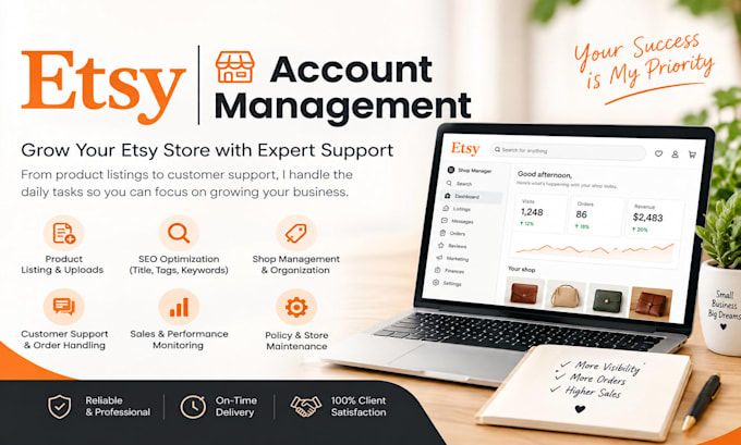 manage and optimize your etsy shop