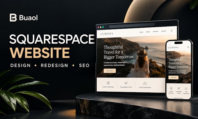 a custom squarespace presence for your business
