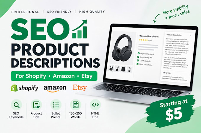 write SEO product descriptions for your ecommerce store