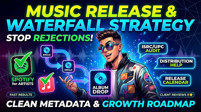 plan your music release, metadata and waterfall strategy
