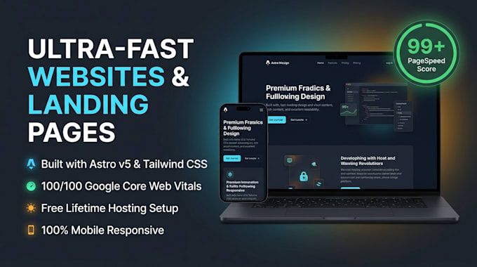 build ultra fast website using astrojs and tailwind css