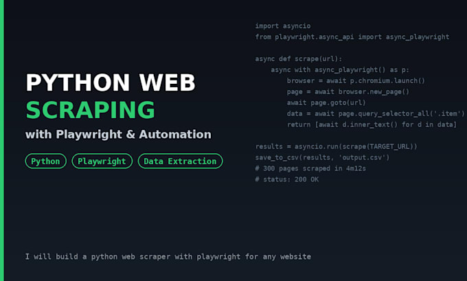 build a python web scraper with playwright for any website