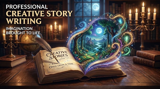write engaging fictional, moral and creative stories