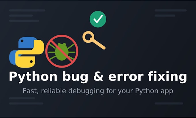 fix python bugs, errors, and exceptions in your code