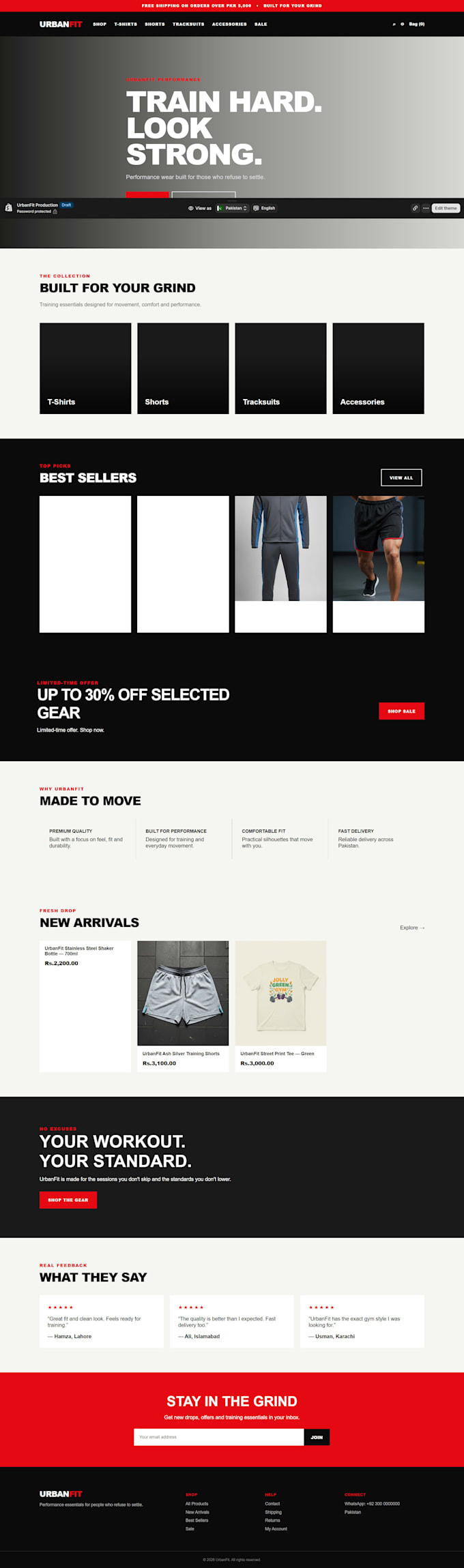 build, redesign, or fix shopify store and shopify website