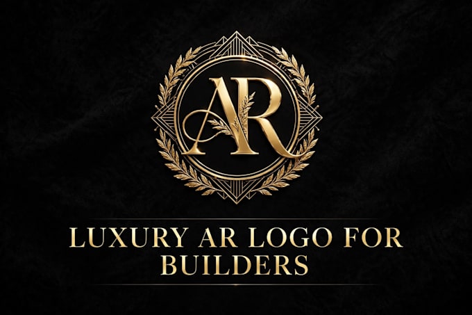 design luxury monogram ar logo for real estate and builders