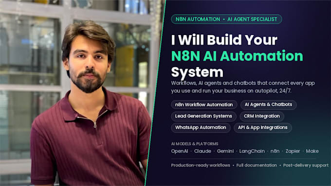 develop n8n automation n8n workflow n8n ai agent