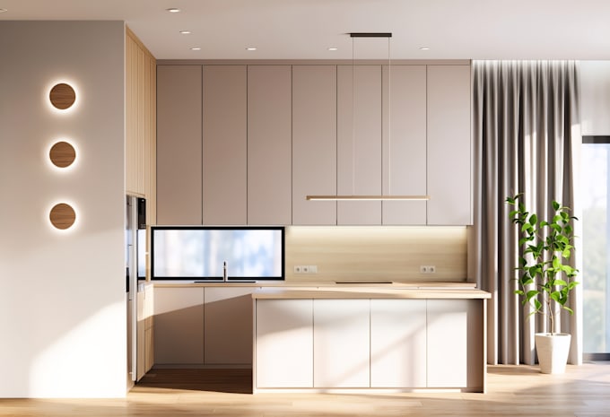 do realistic 3d renderings and 2d plans for your kitchen or bathroom