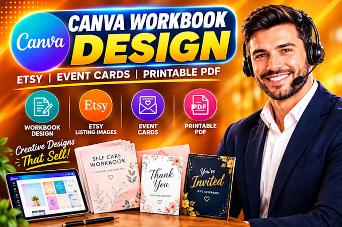 design canva PDF workbook, canva ebook, canva templates, etsy digital products