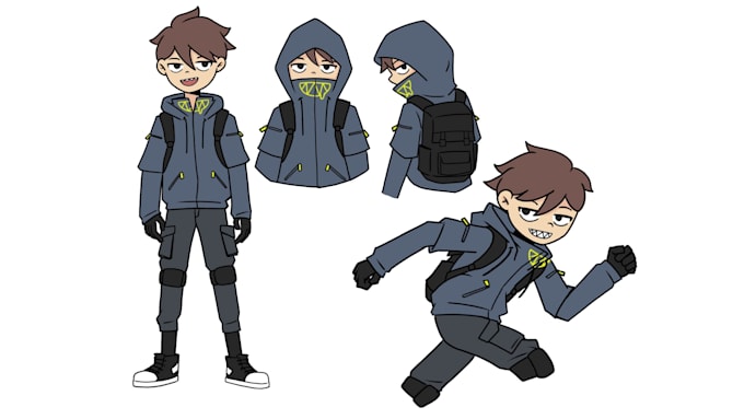 draw custom chibi anime character design, avatar, and icons
