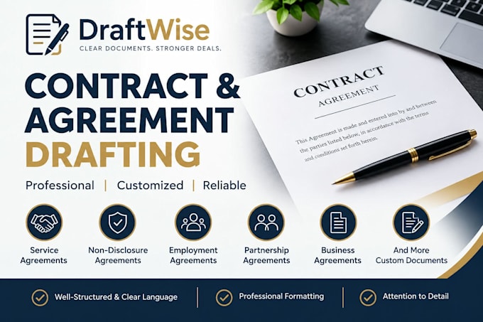 professionally draft contracts and agreements