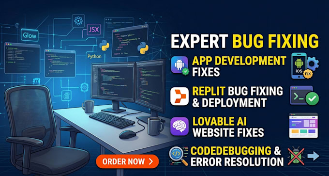 fix app development, replit fix, lovable ai website, replit bug fixing
