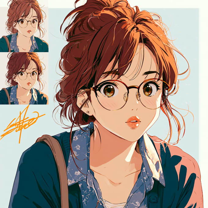 draw a professional anime avatar for your profile
