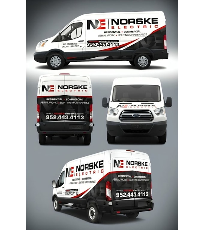 create fleet branding transit van wrap design and commerical vehicle graphics