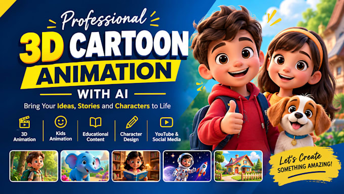 create 3d cartoon animation videos with ai