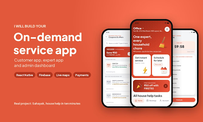 build your on demand service app with react native and firebase