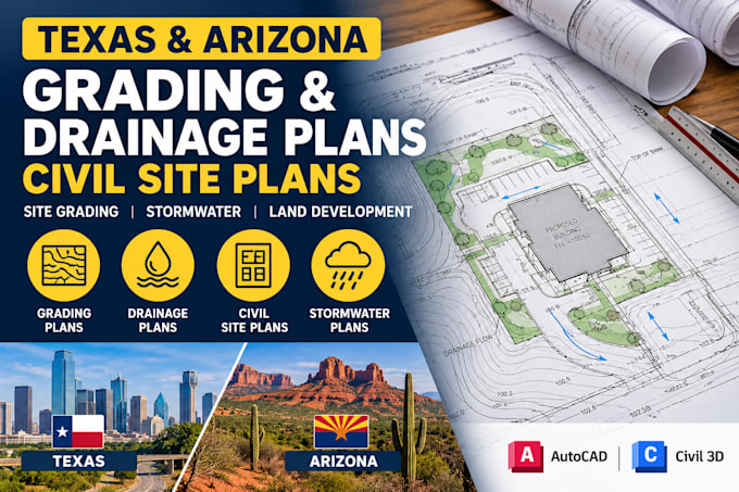 draft texas arizona grading and drainage plans