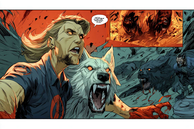 create dynamic comic book pages and characters
