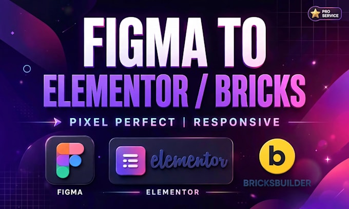 convert figma to elementor or bricks builder