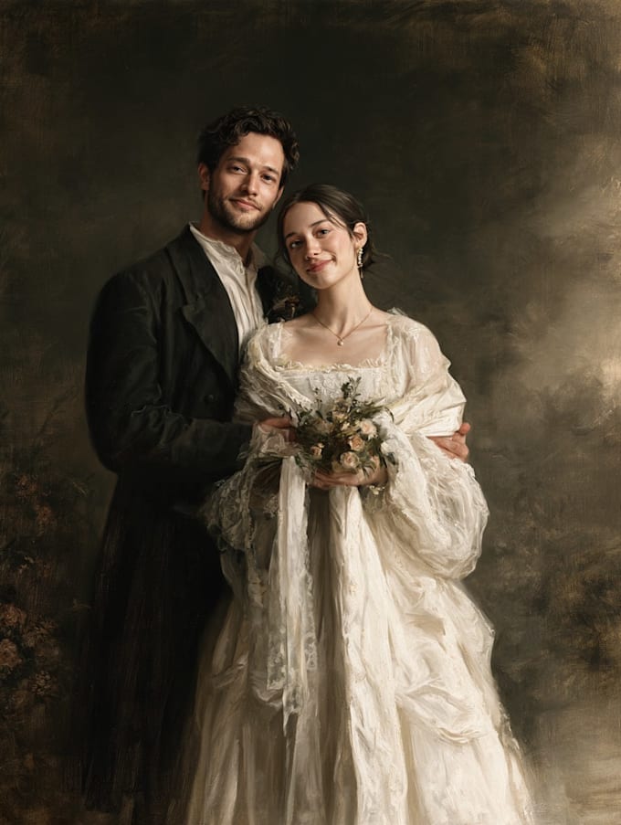 unique oil painting portrait