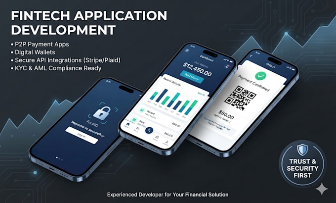 develop secure fintech application, p2p payment app, and wallet app