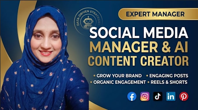 be your social media manager and ai content creator