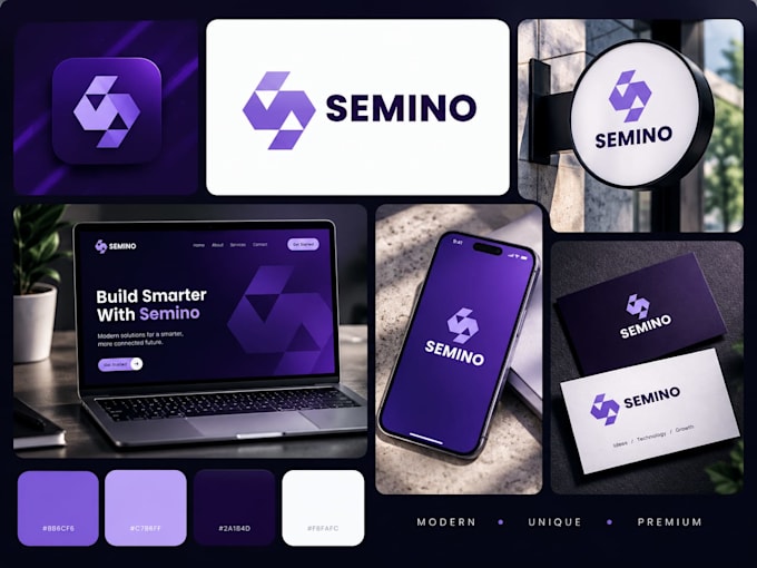 design modern tech startup and saas logo