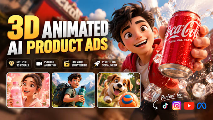 create stylized 3d ai product ads for your brand