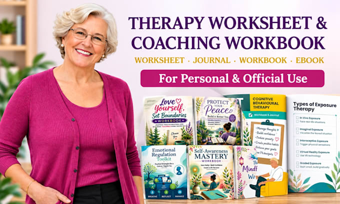 design therapy worksheet, design coaching workbook self help ebook design