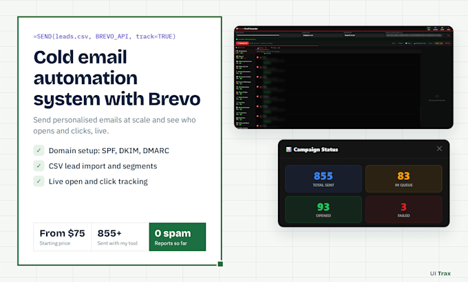 build a cold email automation system with brevo
