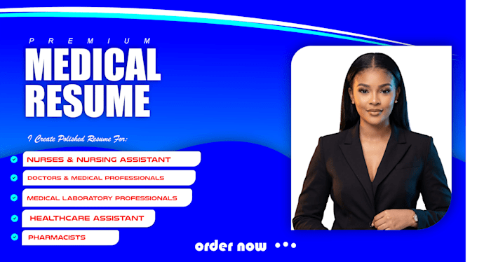 write a professional medical resume and CV