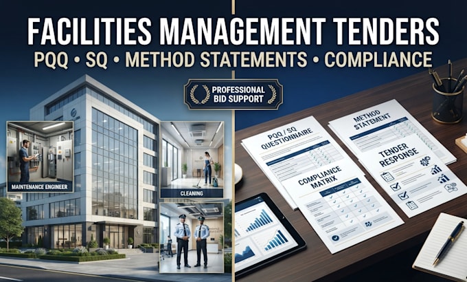 create facilities management tender method statement pqq sq compliance matrices