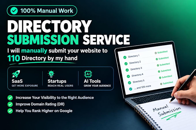 manually submit your saas or ai tool to 110 directories