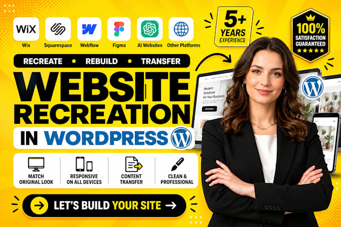clone transfer ai website squarespace website webflow wix or figma to wordpress