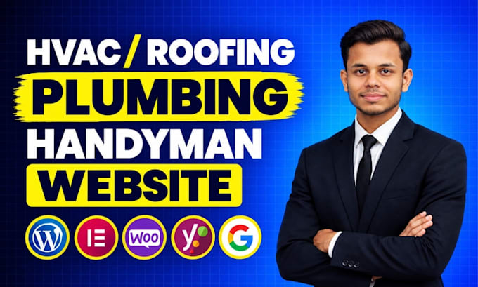 build a custom roofing, plumbing, hvac, or construction website