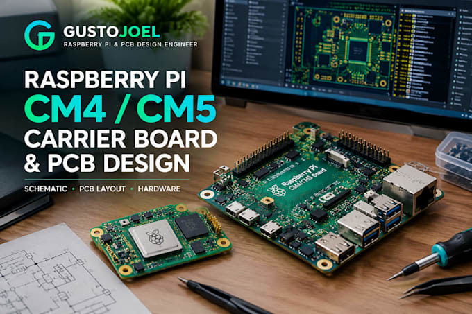 design custom raspberry pi cm4 cm5 carrier board and pcb