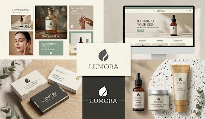 do modern minimalist custom business logo design