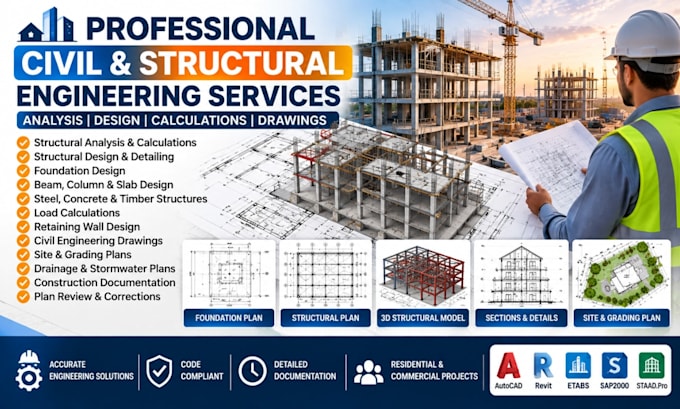 do professional civil and structural engineering analysis and design services