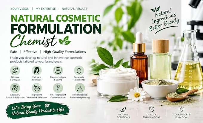 be your natural cosmetic formulation chemist