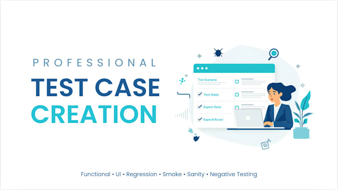 create detailed test cases and test scenarios for your software